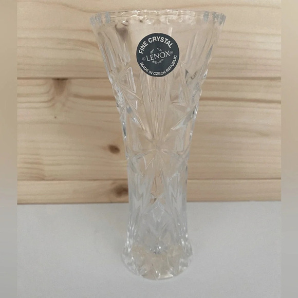 Elegant LENOX 6" Fine Crystal Timeless Collectible Flower Bud Vase - Picture 1 of 9